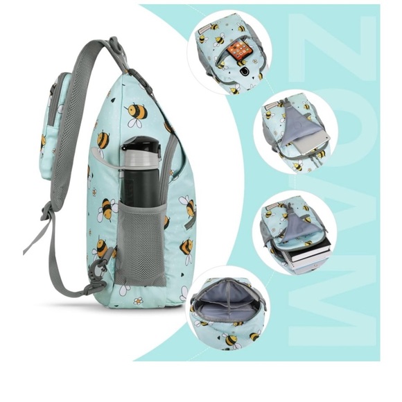 Bee Print Kids Sling Bag - Picture 4 of 5